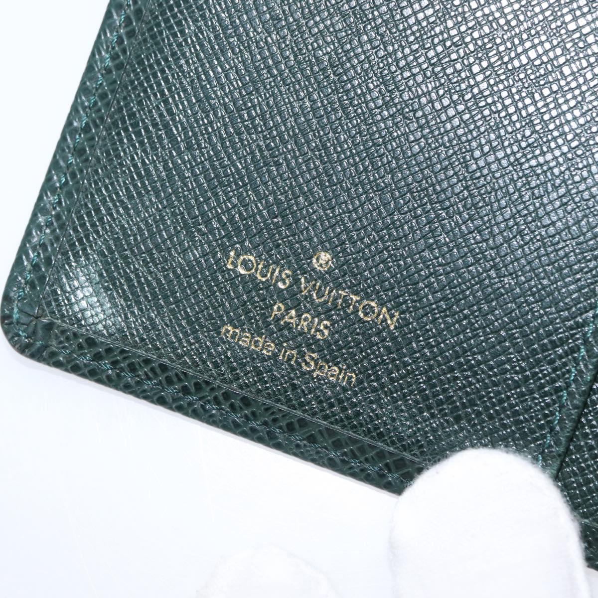 LOUIS VUITTON Taiga Agenda PM Day Planner Cover Epicea R20424 LV Auth BA9853
