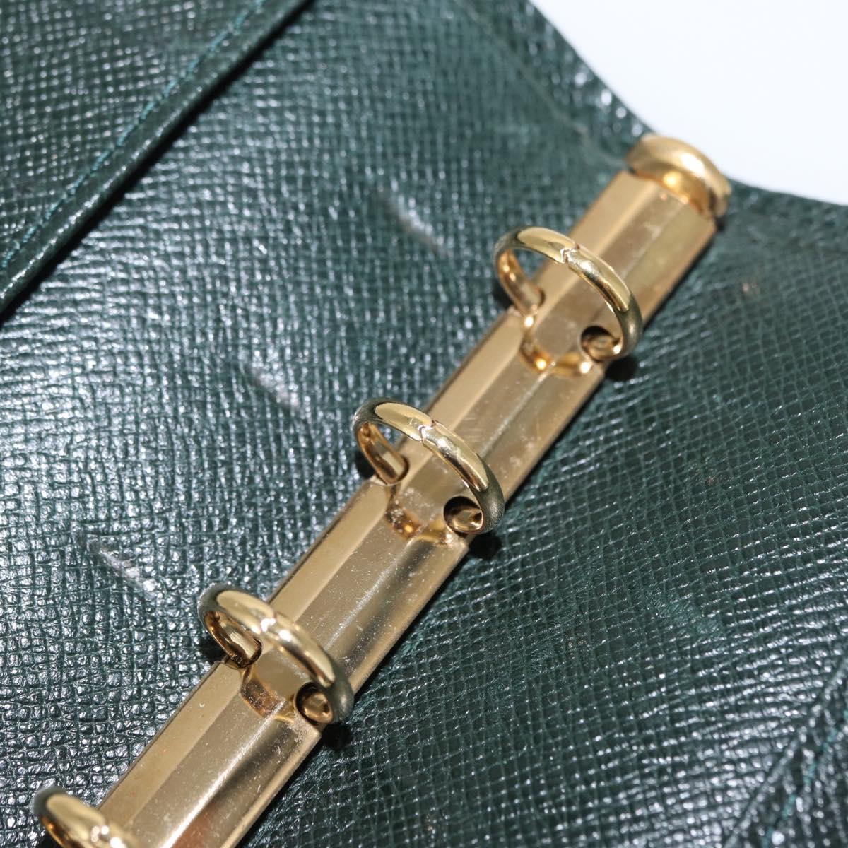 LOUIS VUITTON Taiga Agenda PM Day Planner Cover Epicea R20424 LV Auth BA9853