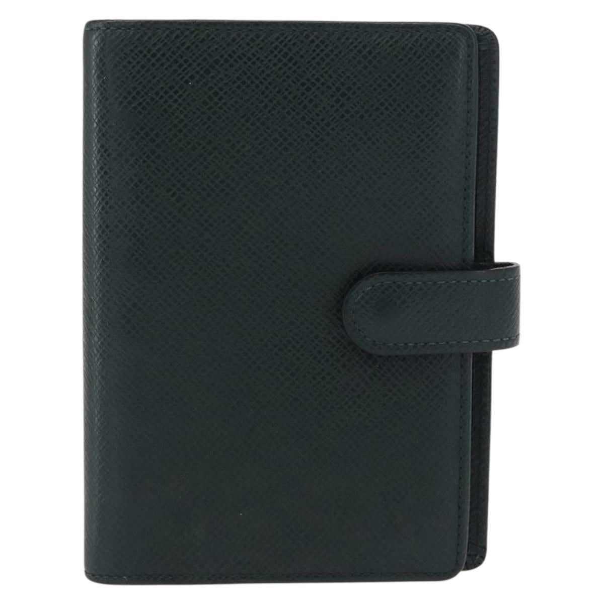 LOUIS VUITTON Taiga Agenda PM Day Planner Cover Epicea R20424 LV Auth BA9853