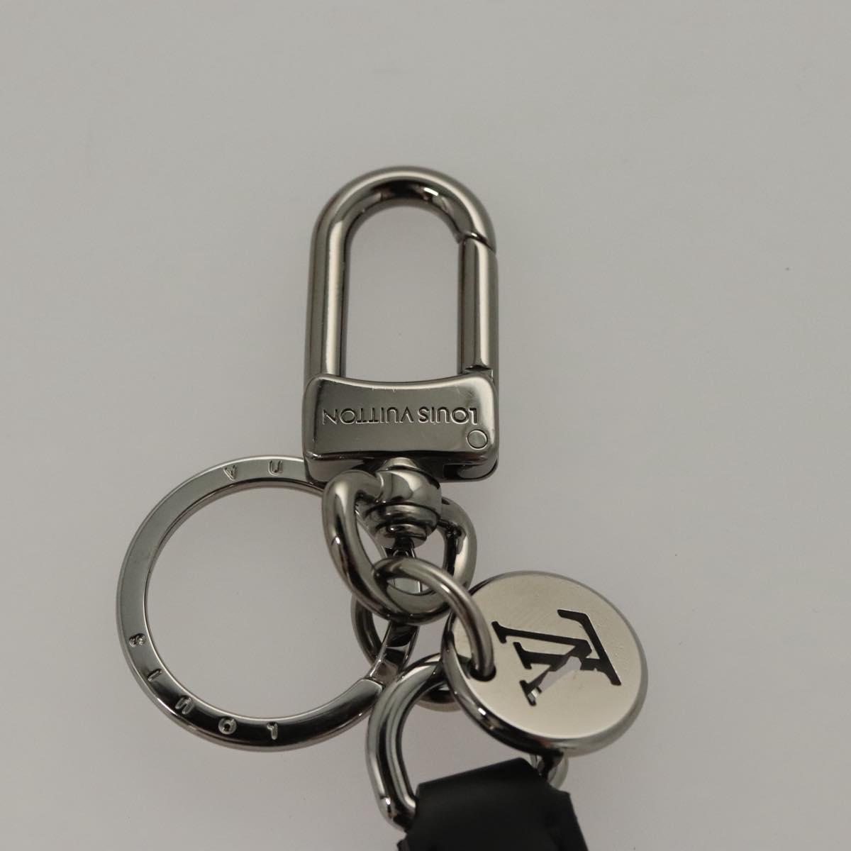 LOUIS VUITTON Monogram Eclipse Porte Cles Dragonne Key Holder M61950 Auth BA985A