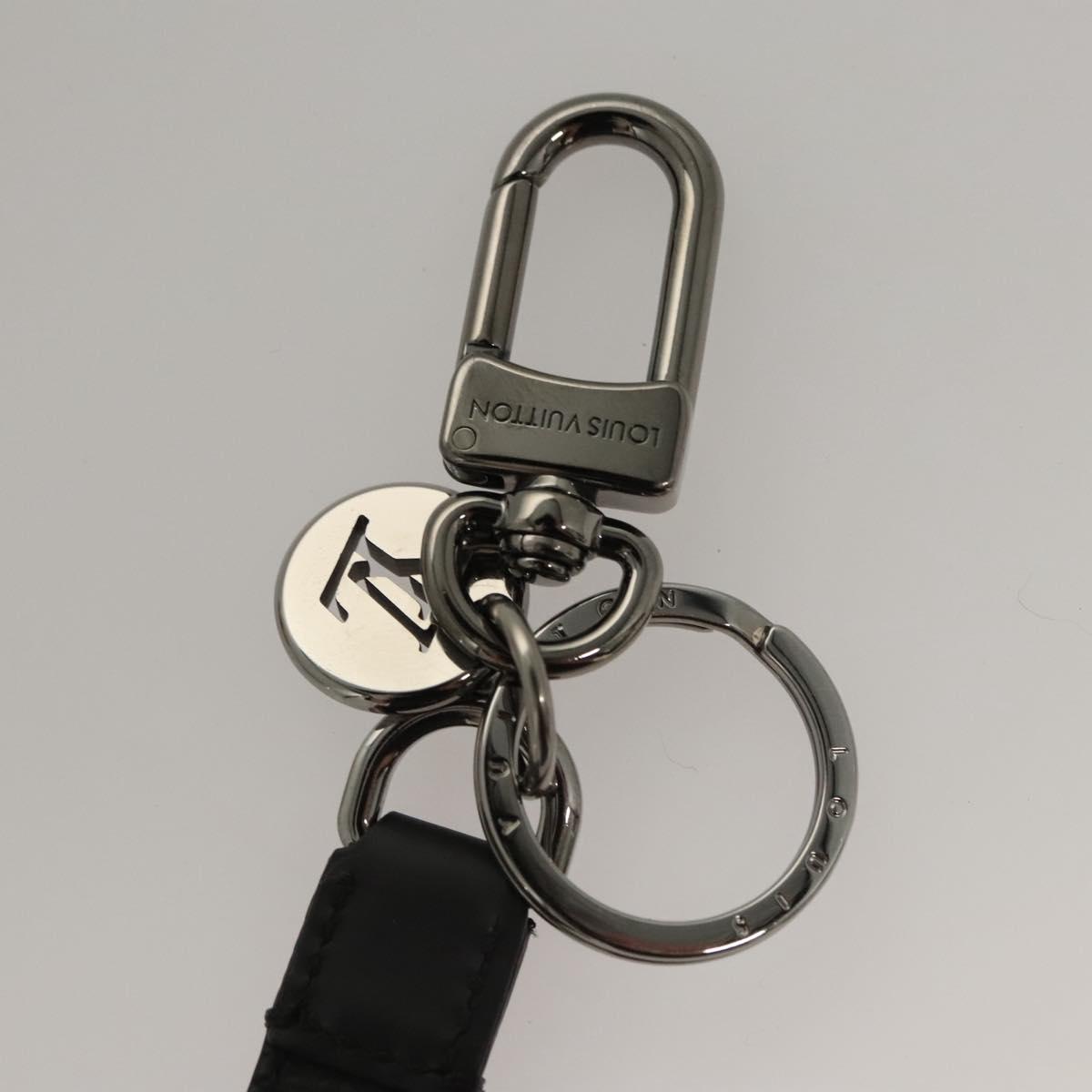 LOUIS VUITTON Monogram Eclipse Porte Cles Dragonne Key Holder M61950 Auth BA985AM