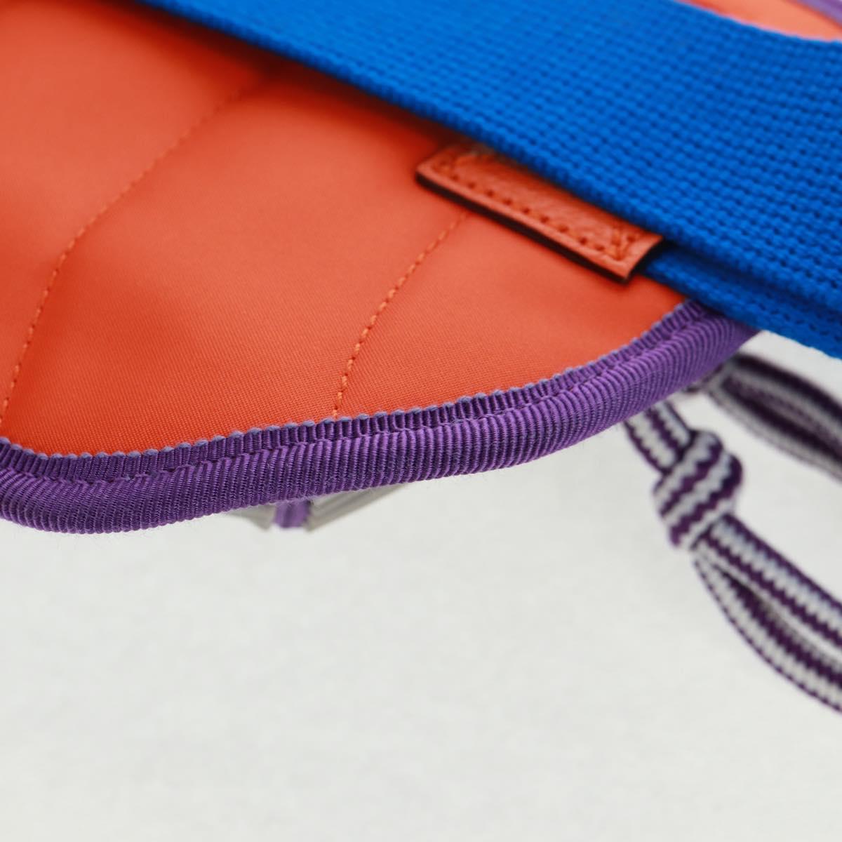 GUCCI Interlocking G Waist Bag Nylon Purple Silver 752102 Auth BA9874V