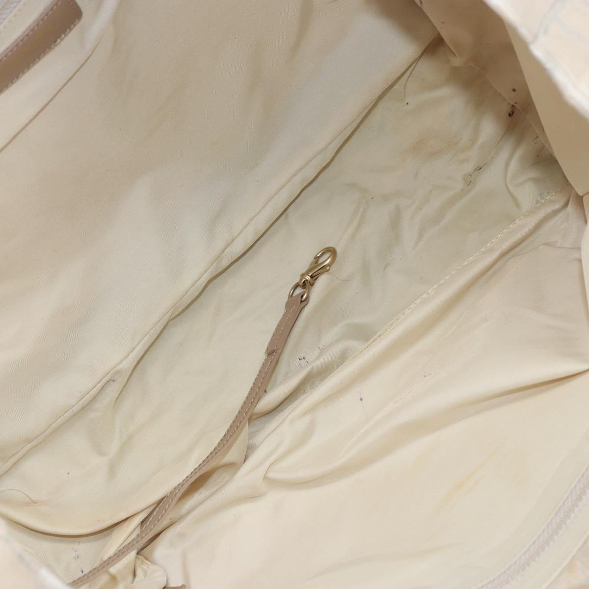 CHANEL New Travel Line Tote Bag Nylon Pink Gold CC Auth BA9876