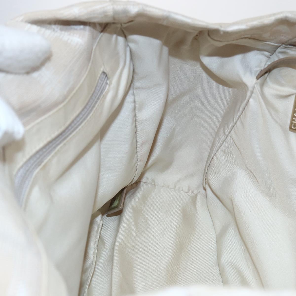 CHANEL New Travel Line Tote Bag Nylon Pink Gold CC Auth BA9877