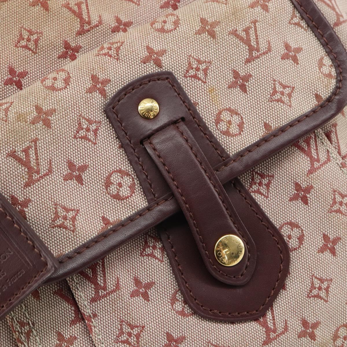 LOUIS VUITTON Monogram Mini Besace Mary Kate Shoulder Bag Red M92321 Auth BA9879