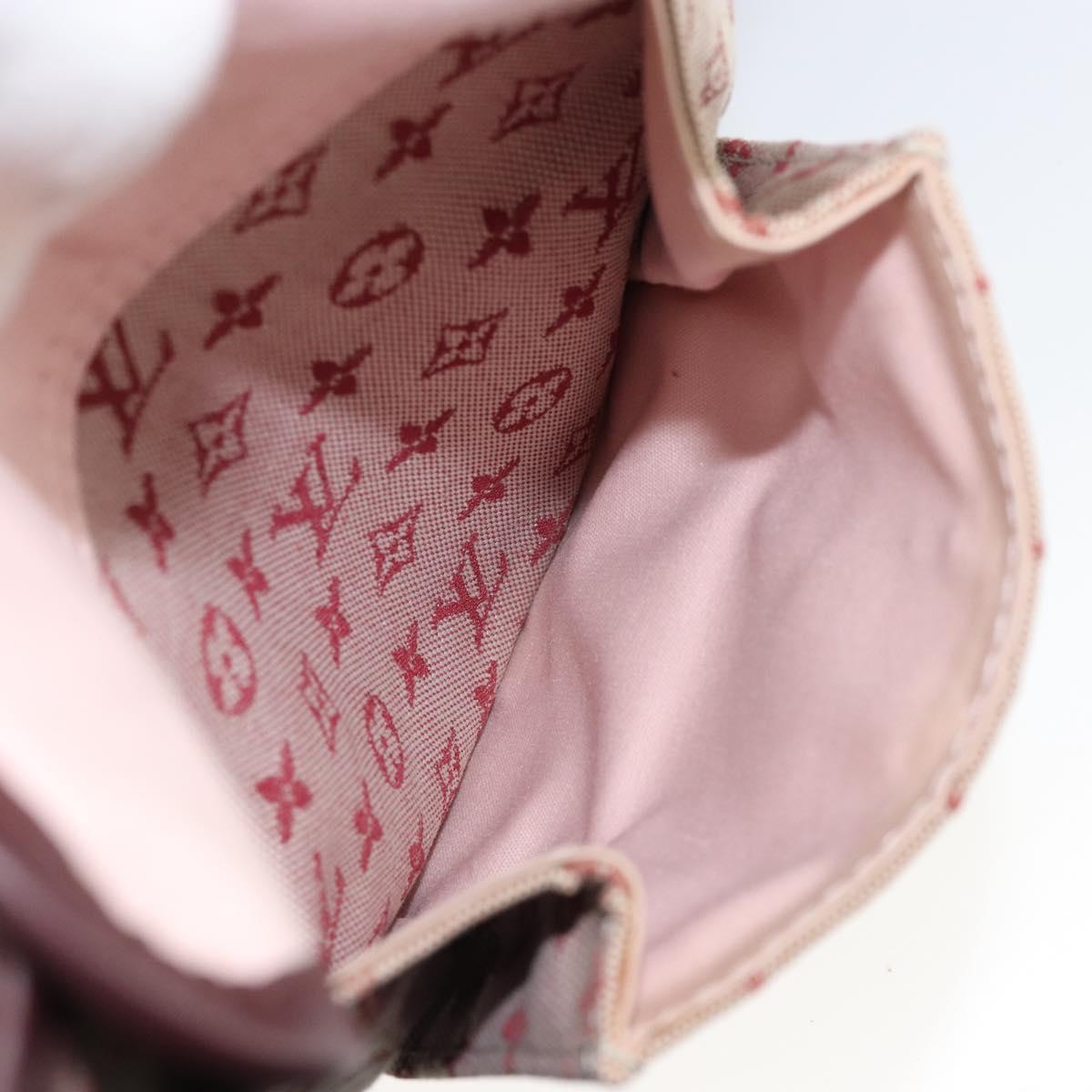LOUIS VUITTON Monogram Mini Besace Mary Kate Shoulder Bag Red M92321 Auth BA9879