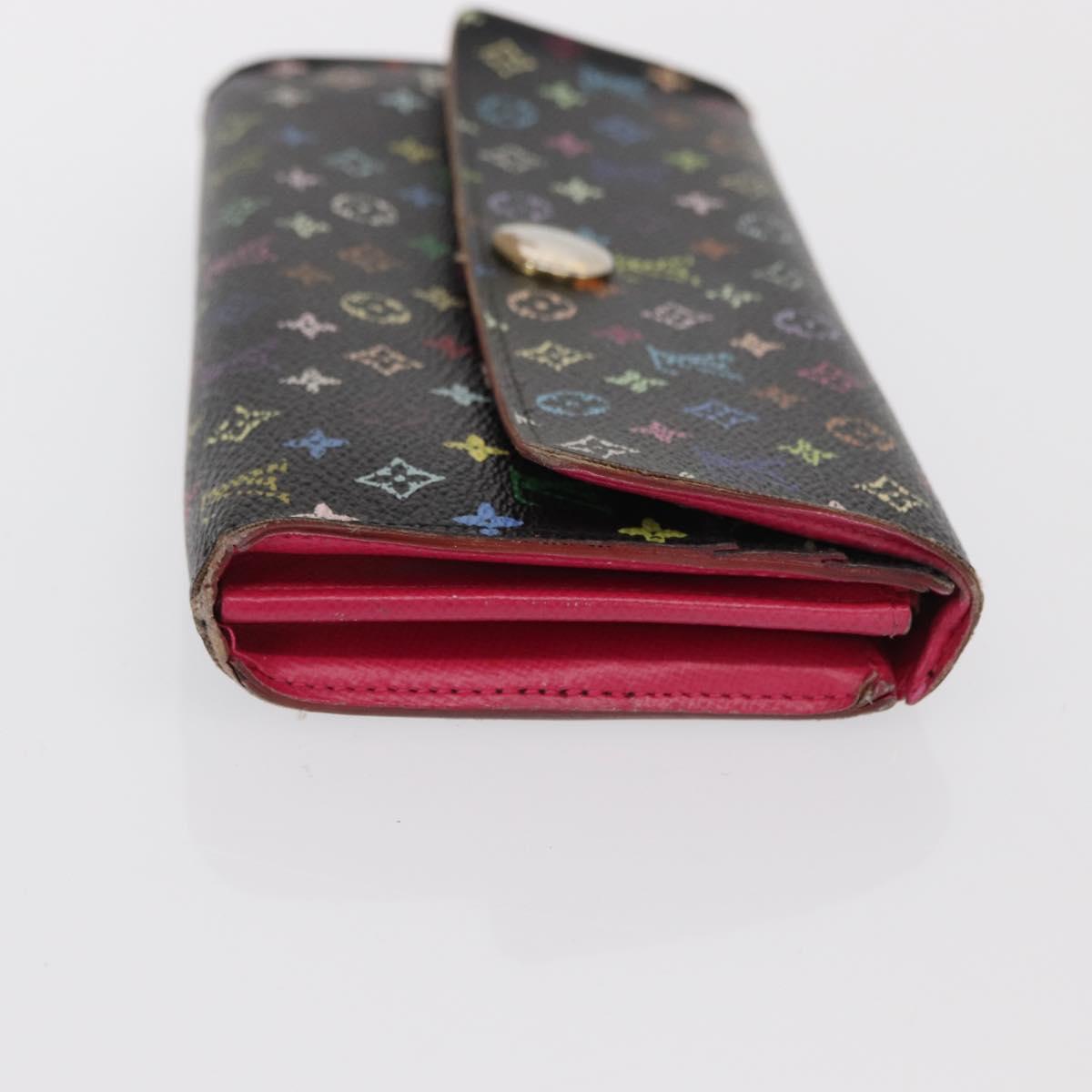 LOUIS VUITTON Monogram Monogram Multicolor Wallet 4 Set Black Brown Auth BA9884