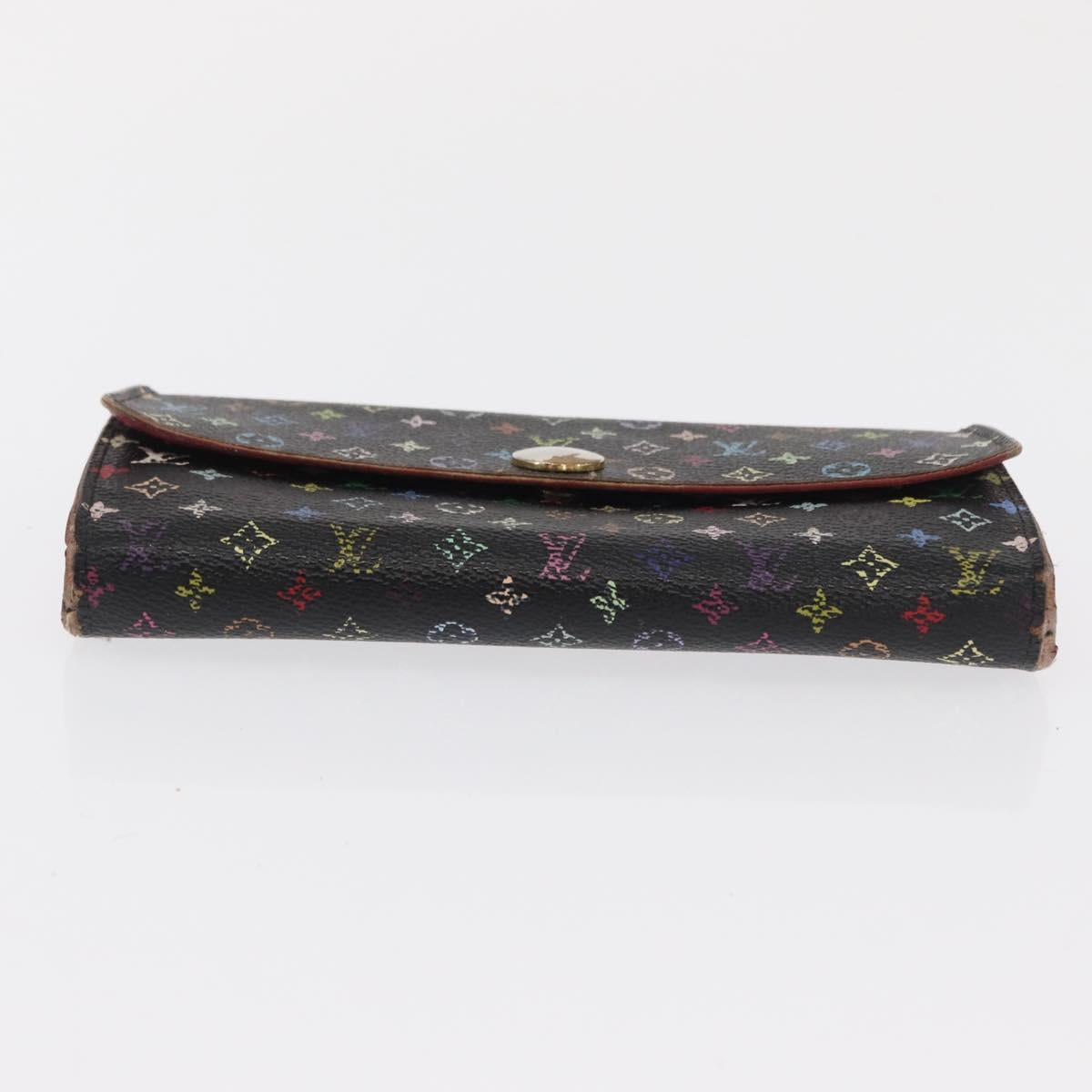 LOUIS VUITTON Monogram Monogram Multicolor Wallet 4 Set Black Brown Auth BA9884