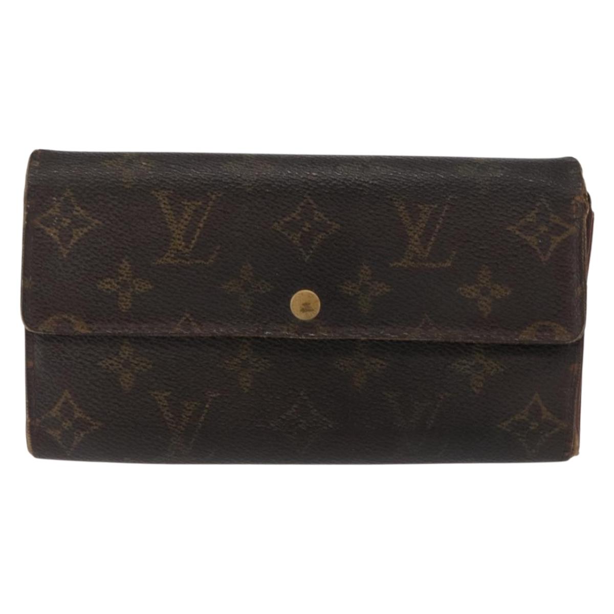 LOUIS VUITTON Monogram Monogram Multicolor Wallet 4 Set Black Brown Auth BA9884