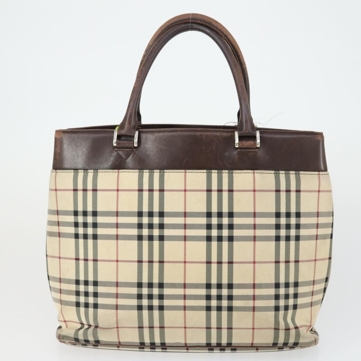 BURBERRY Nova Check Shoulder Bag Canvas Leather 3 Set Beige Brown Auth BA9885