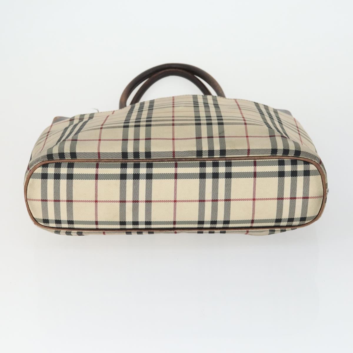 BURBERRY Nova Check Shoulder Bag Canvas Leather 3 Set Beige Brown Auth BA9885