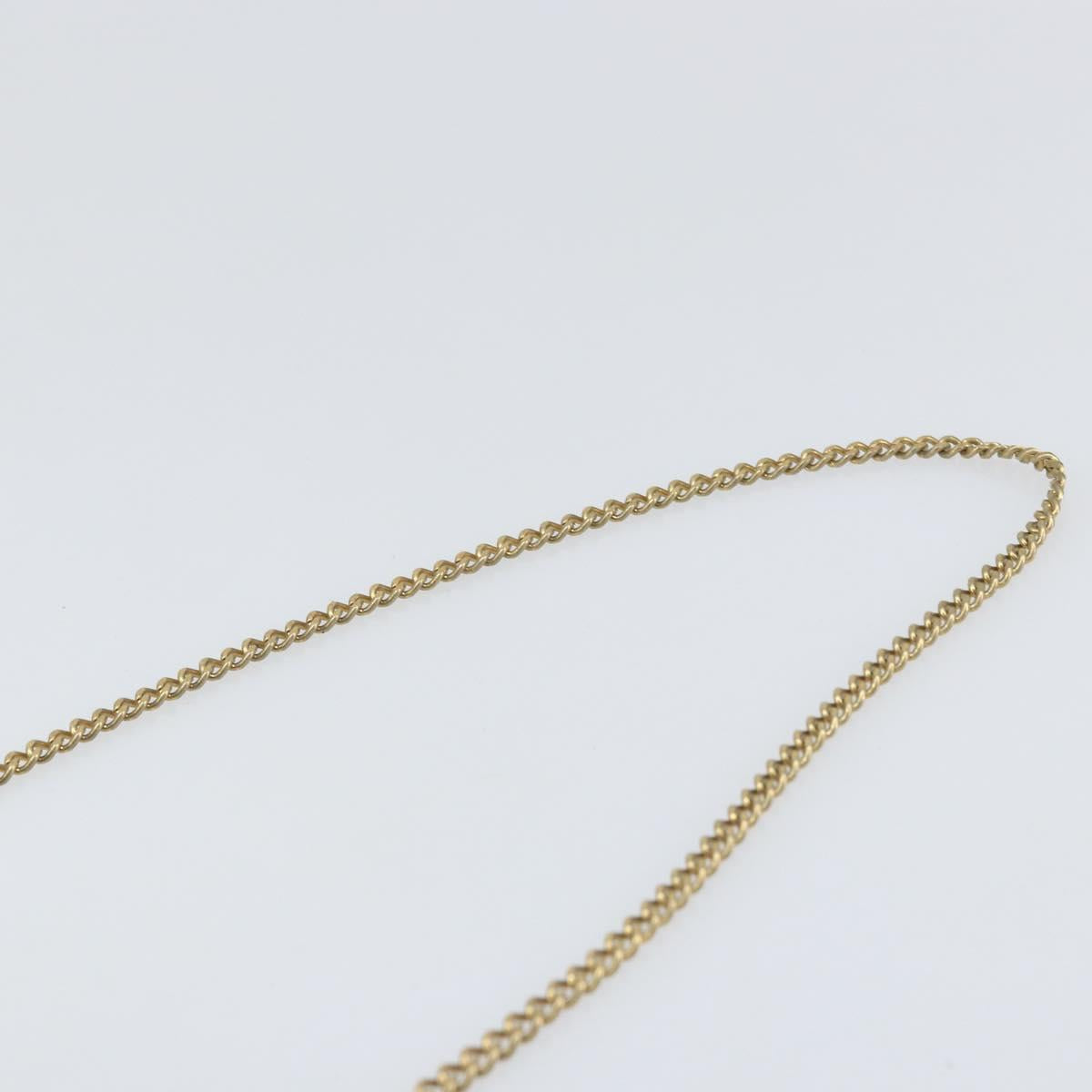 Christian Dior Trotter Canvas Chain Shoulder Bag Red Gold Auth BA9903