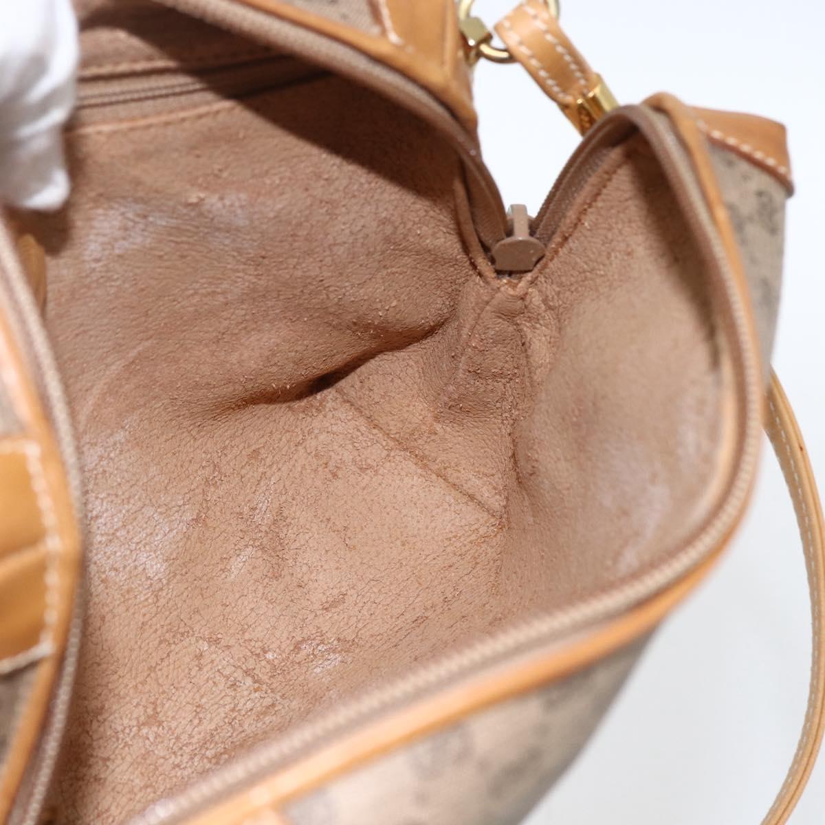 GUCCI Micro GG Supreme Shoulder Bag PVC Beige Gold 07 37 4916 Auth BA9926