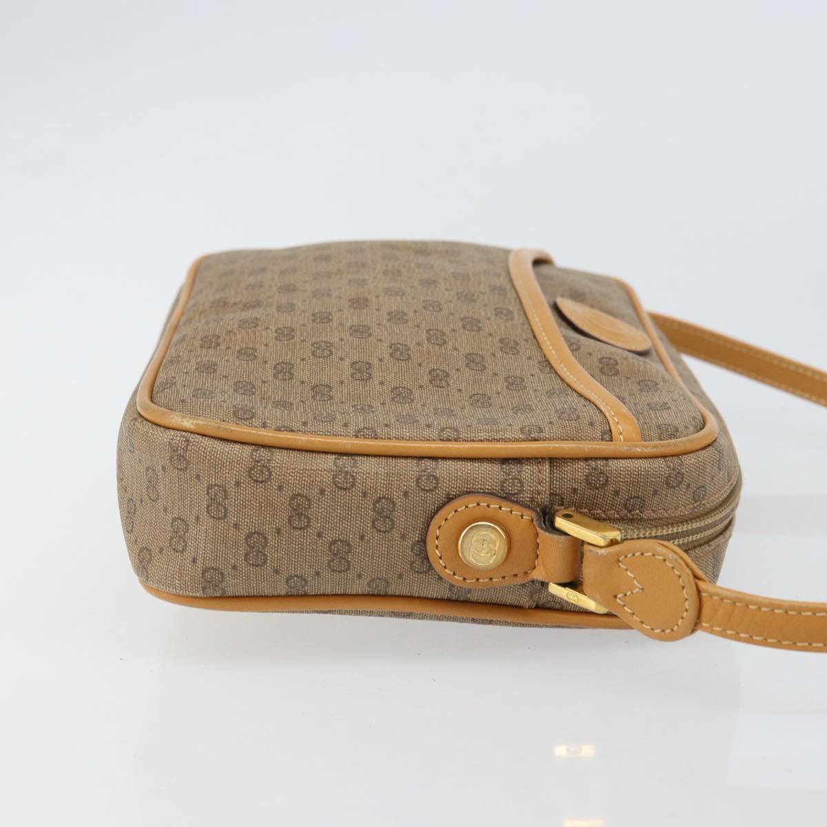 GUCCI Micro GG Supreme Shoulder Bag PVC Beige Gold 007 113 1943 Auth BA9951