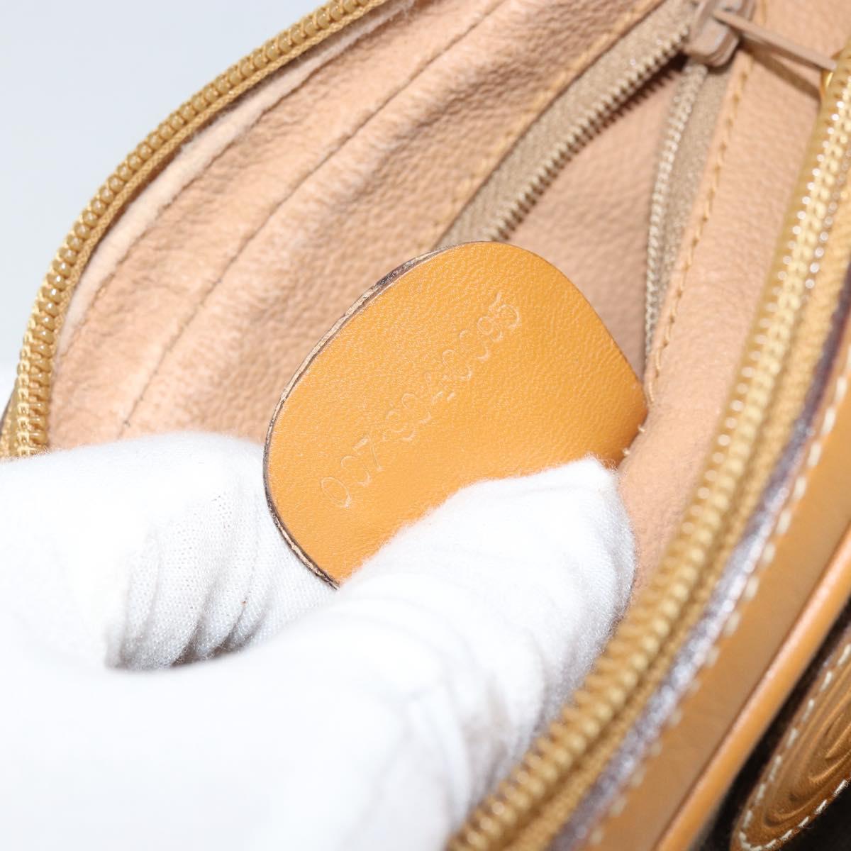 GUCCI Micro GG Supreme Shoulder Bag PVC Beige Gold 007 904 0095 Auth BA9955