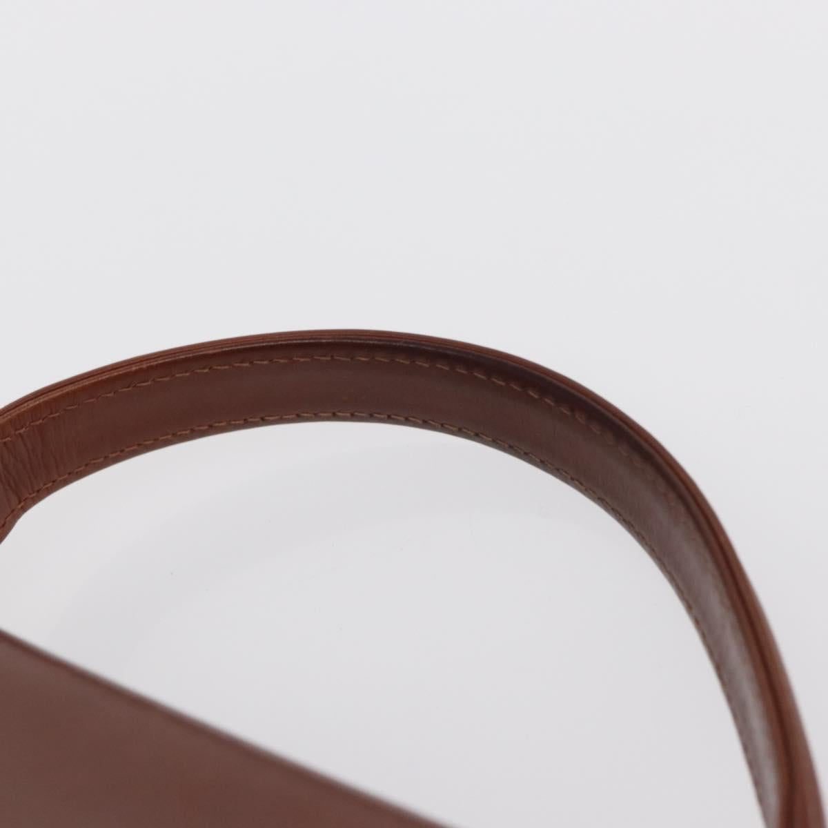 Salvatore Ferragamo Hand Bag Suede Black Gold Auth BA9957