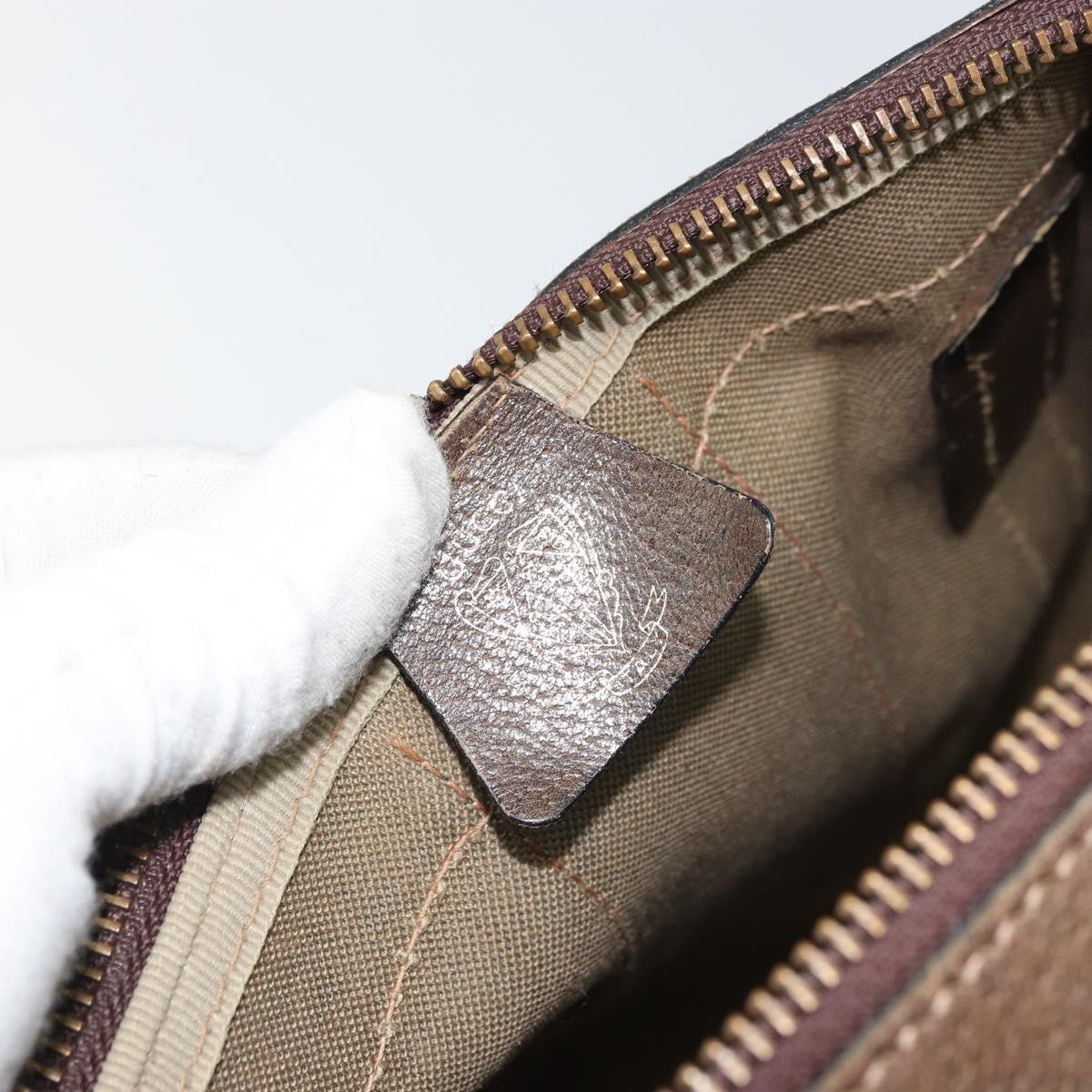 GUCCI GG Supreme Web Sherry Line Boston Bag PVC Beige Gold 39 02 548 Auth BA9961