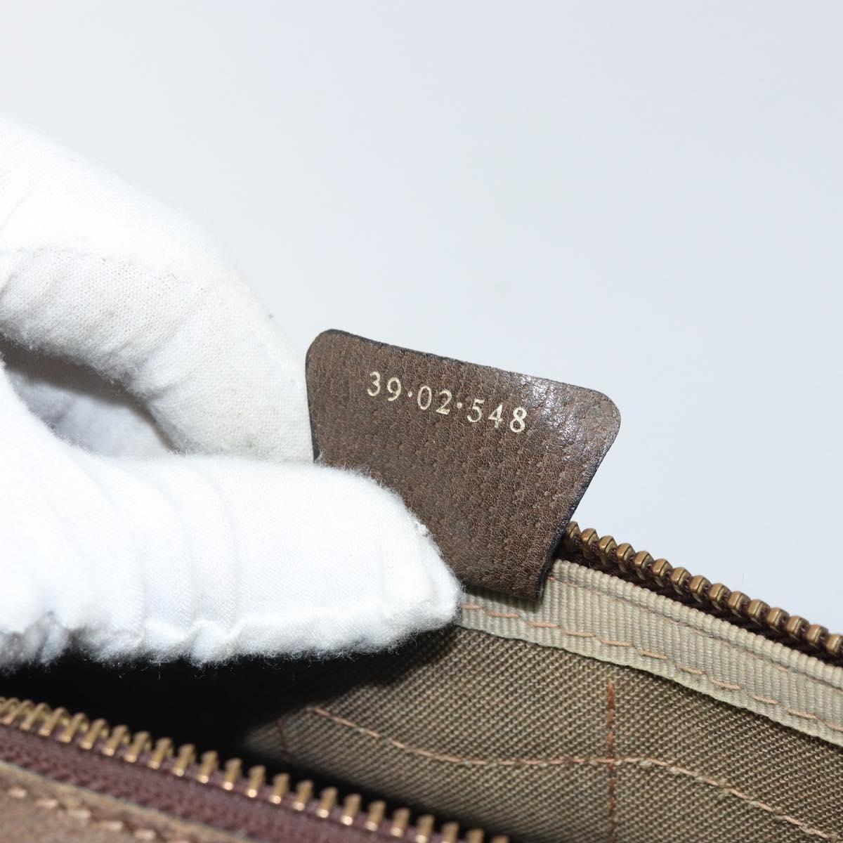 GUCCI GG Supreme Web Sherry Line Boston Bag PVC Beige Gold 39 02 548 Auth BA9961