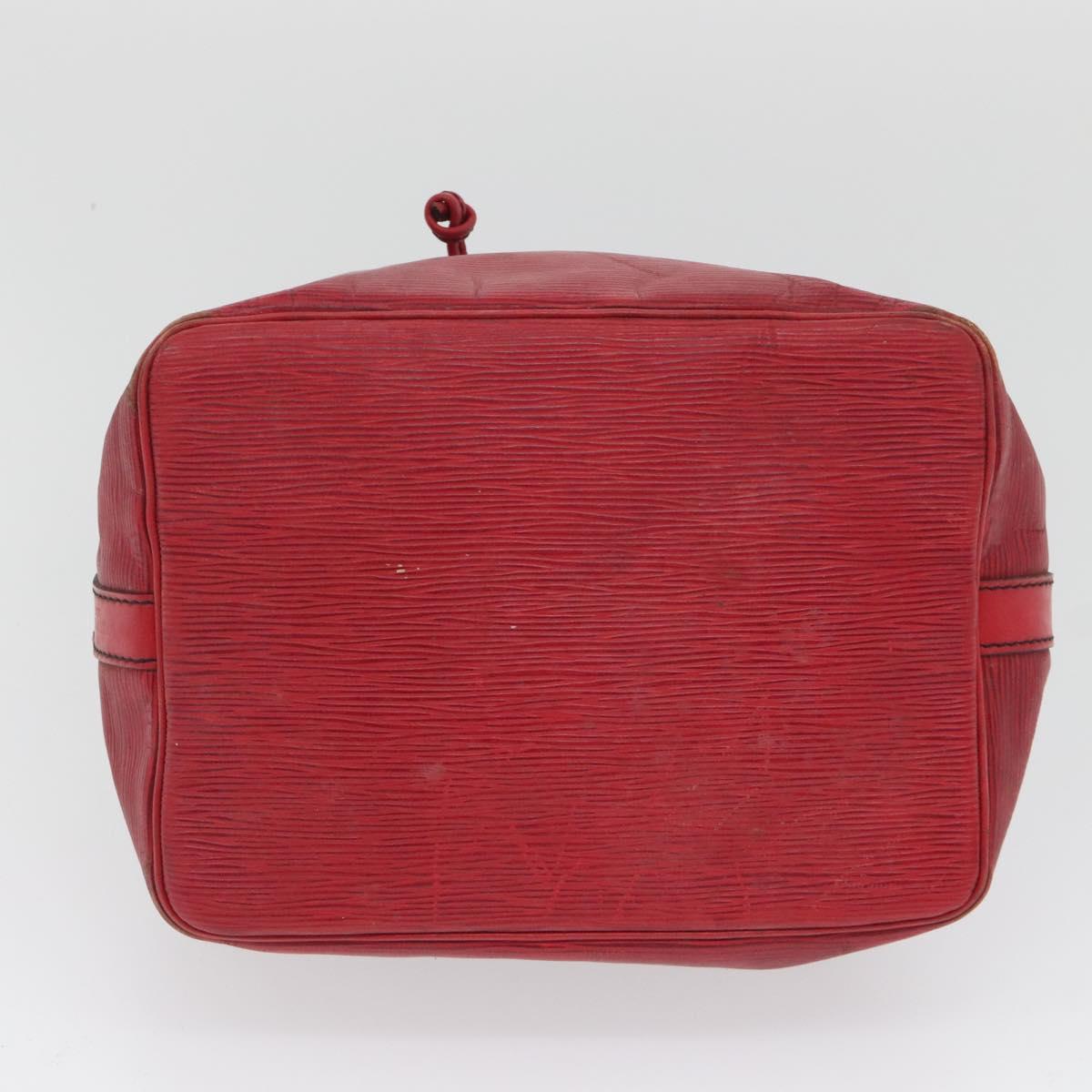 LOUIS VUITTON Epi Petit Noe Shoulder Bag Red M44107 LV Auth BA997