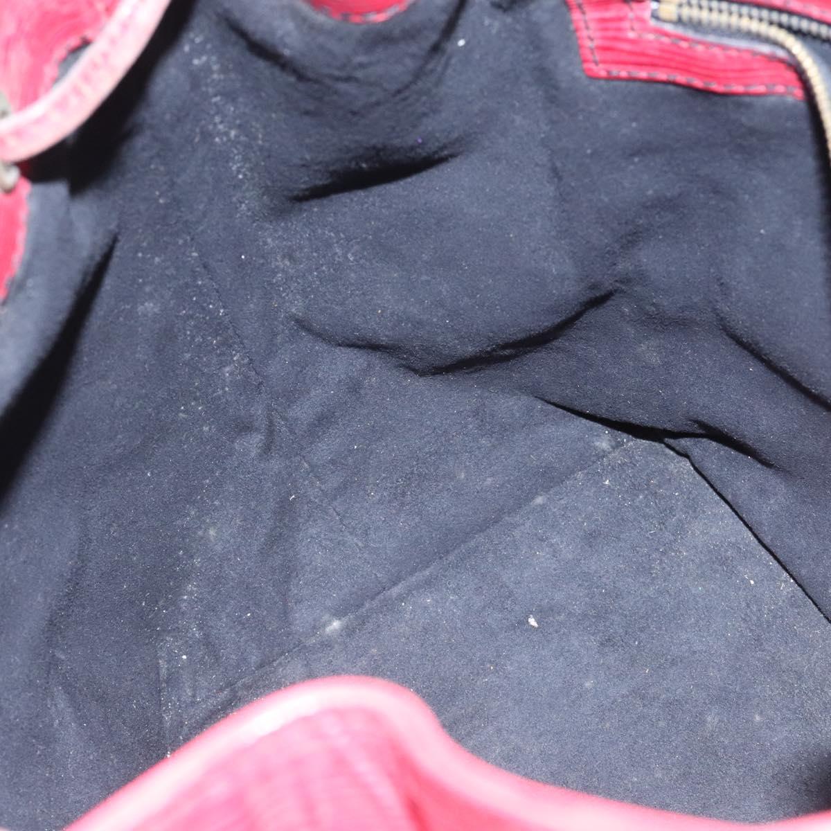 LOUIS VUITTON Epi Petit Noe Shoulder Bag Red M44107 LV Auth BA997