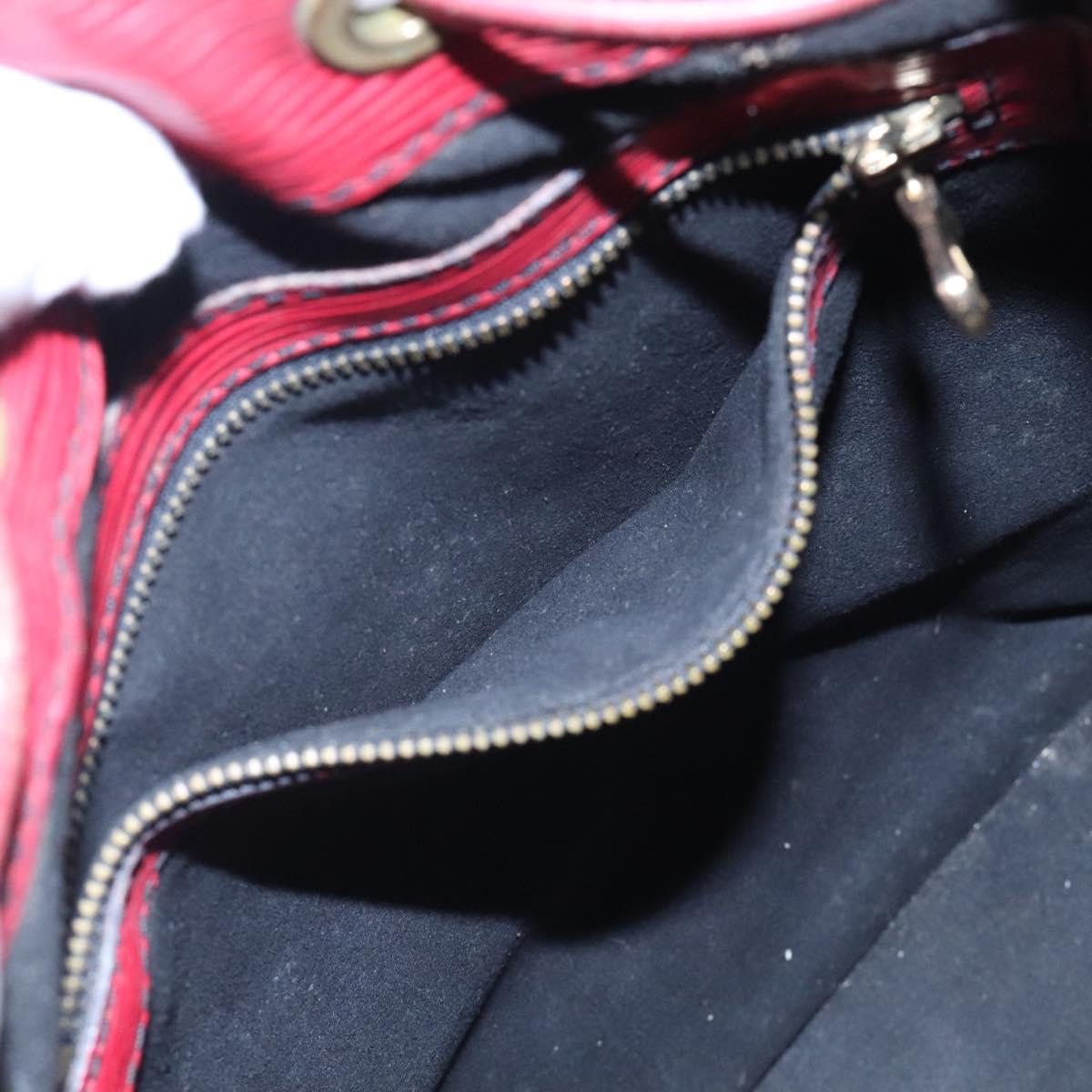 LOUIS VUITTON Epi Petit Noe Shoulder Bag Red M44107 LV Auth BA997