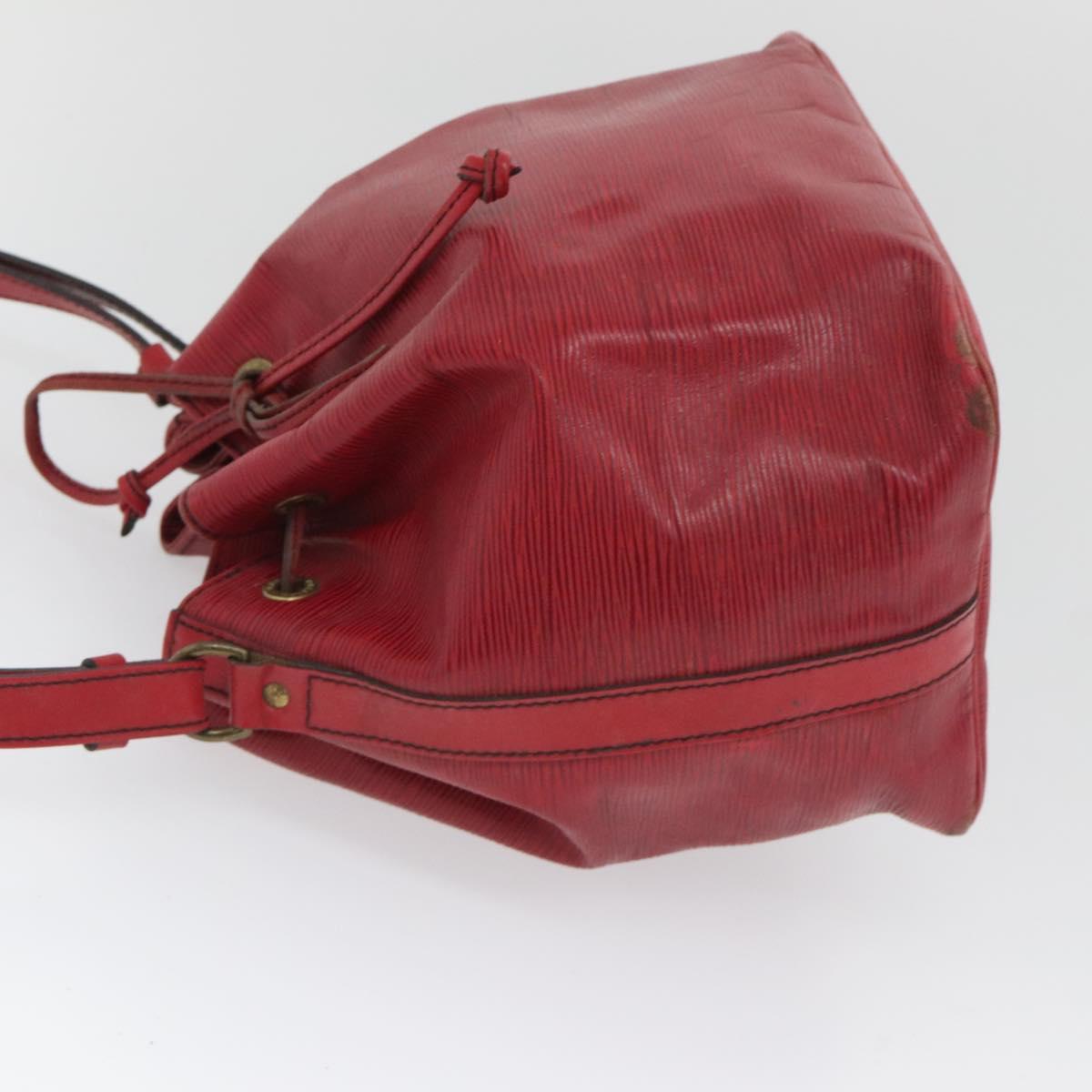 LOUIS VUITTON Epi Petit Noe Shoulder Bag Red M44107 LV Auth BA997