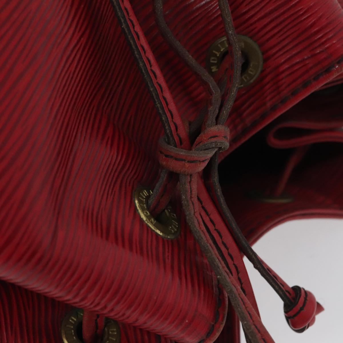 LOUIS VUITTON Epi Petit Noe Shoulder Bag Red M44107 LV Auth BA997
