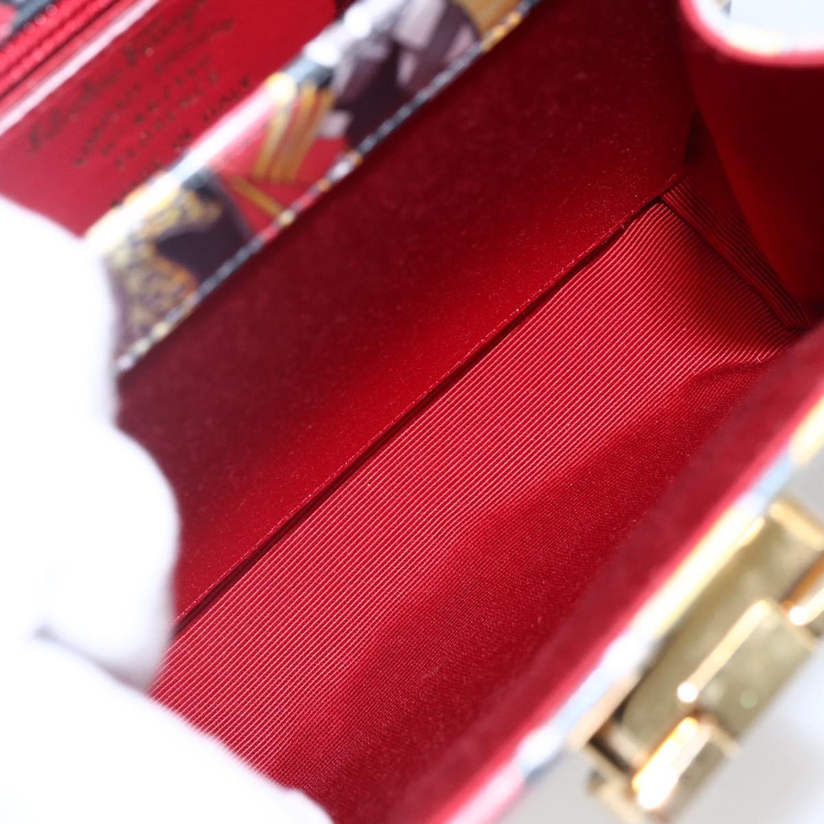 Salvatore Ferragamo Gancini Bag Leather 2way Multicolor Gold Auth BA9972V