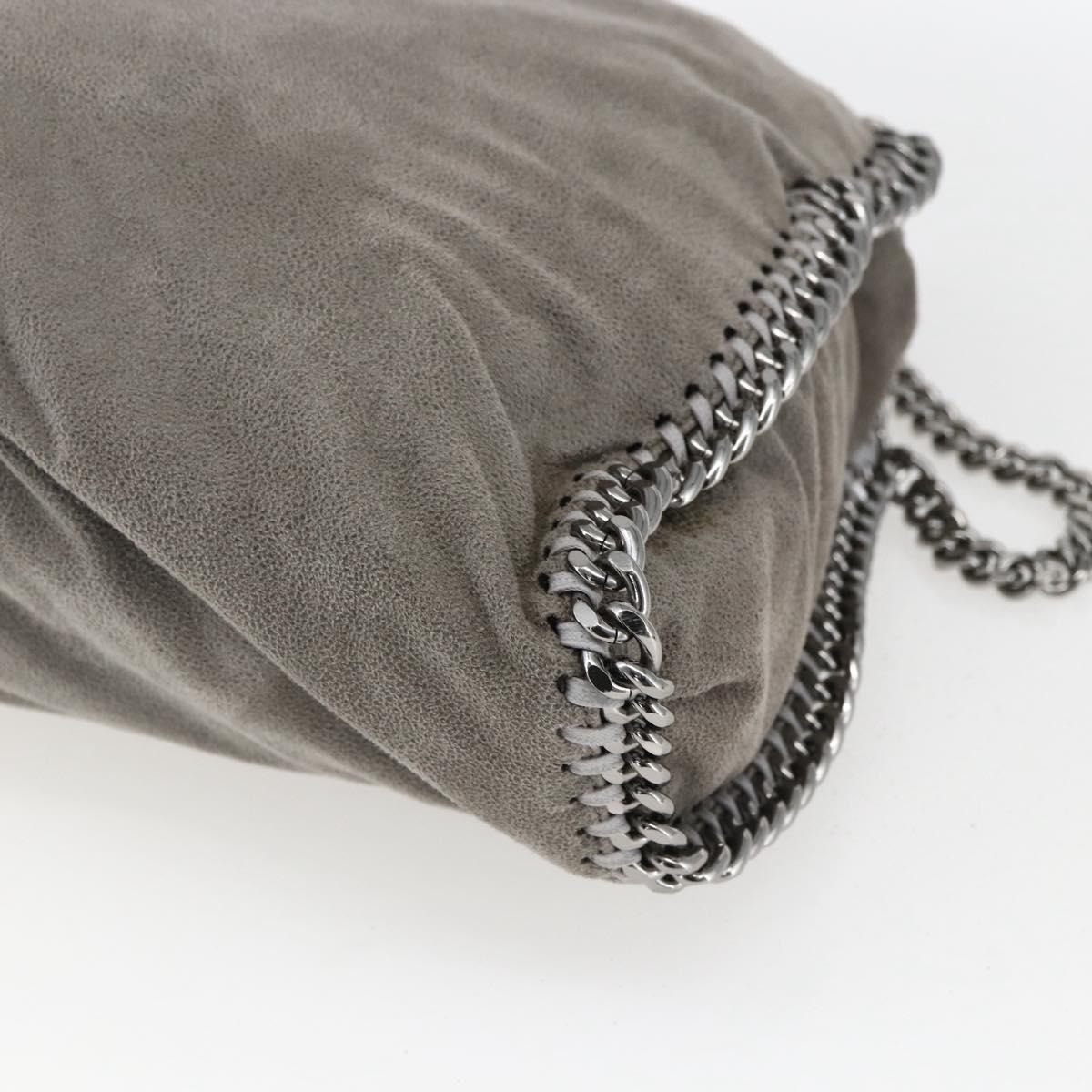 Stella MacCartney Falabella Tote Bag Suede 2way Gray 234387 Auth BA9973