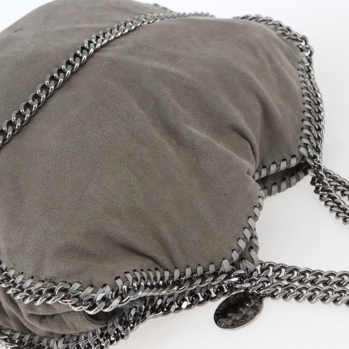 Stella MacCartney Falabella Tote Bag Suede 2way Gray 234387 Auth BA9973