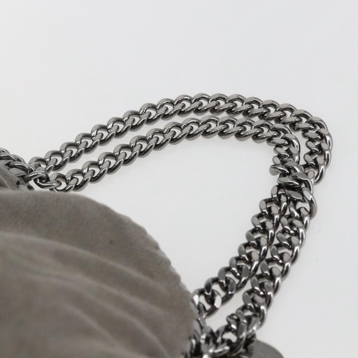 Stella MacCartney Falabella Tote Bag Suede 2way Gray 234387 Auth BA9973