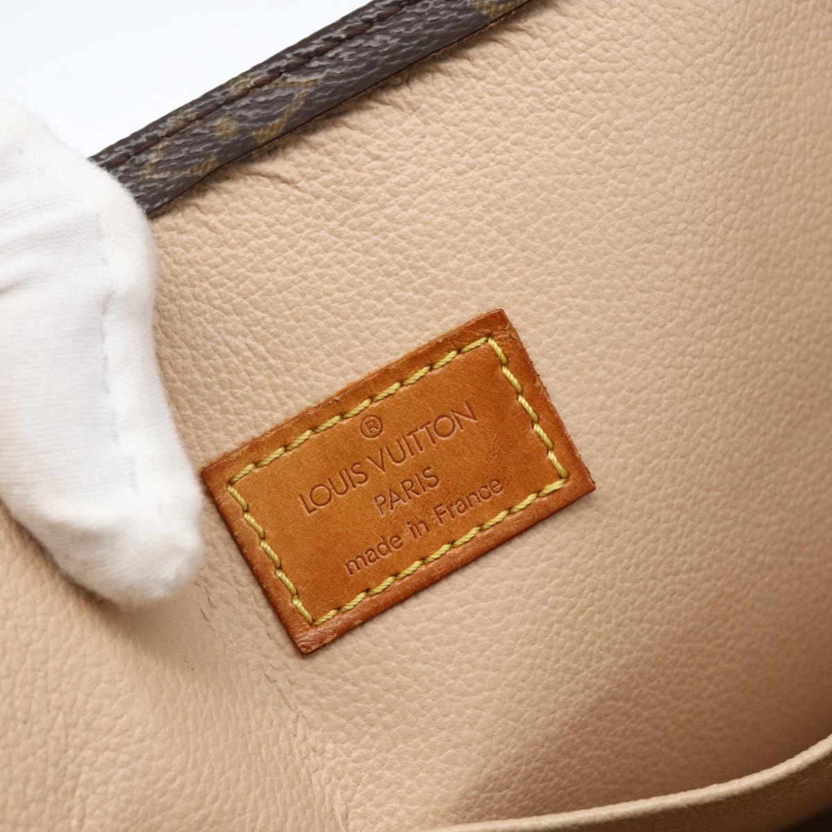 LOUIS VUITTON Monogram Sac Plat Hand Bag M51140 LV Auth BA9985