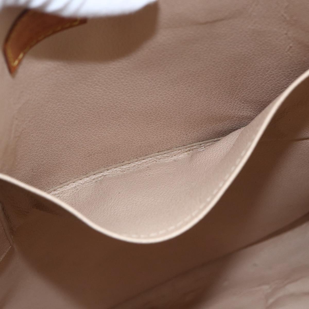 LOUIS VUITTON Monogram Sac Plat Hand Bag M51140 LV Auth BA9985