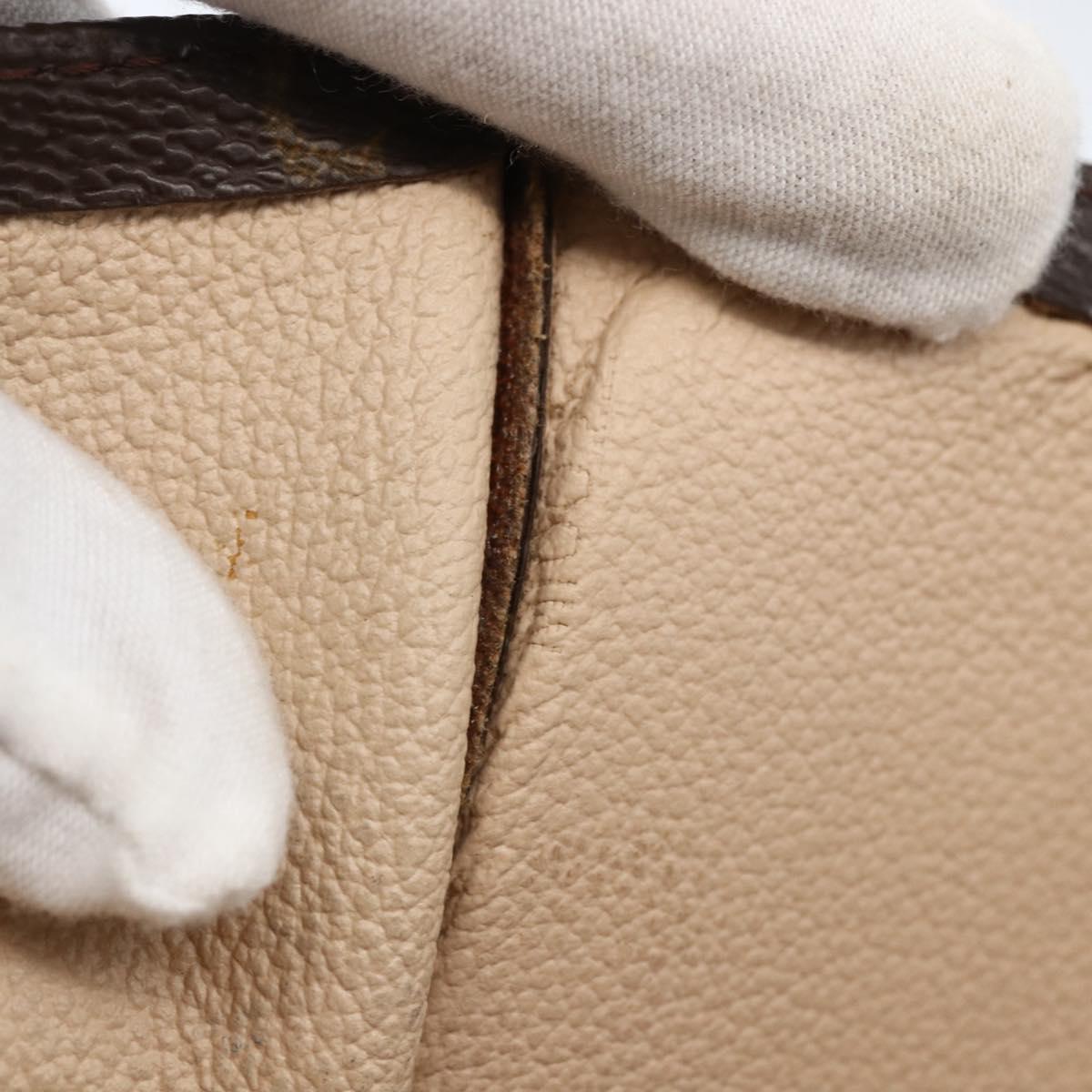 LOUIS VUITTON Monogram Sac Plat Hand Bag M51140 LV Auth BA9985