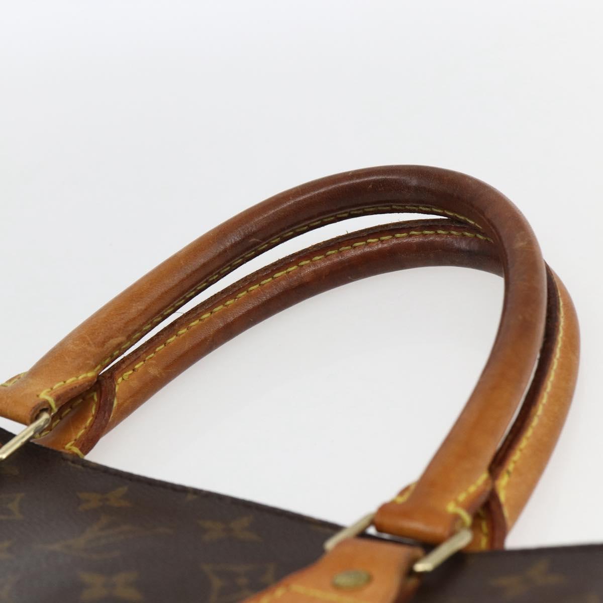 LOUIS VUITTON Monogram Sac Plat Hand Bag M51140 LV Auth BA9985