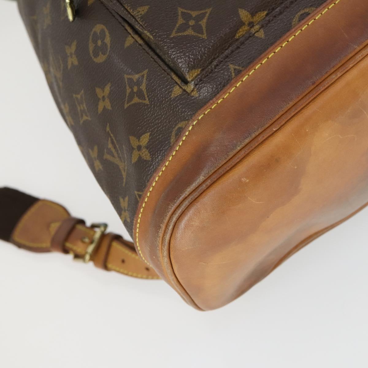 LOUIS VUITTON Monogram Montsouris GM Backpack M51135 LV Auth BA9987