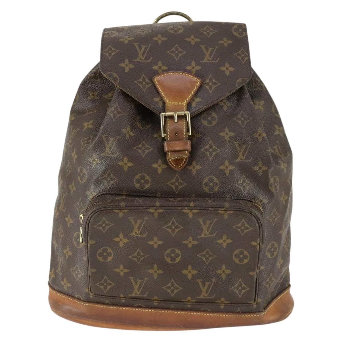 LOUIS VUITTON Monogram Montsouris GM Backpack M51135 LV Auth BA9987