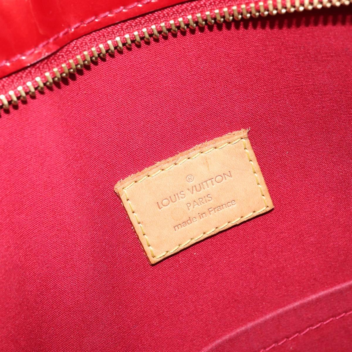 LOUIS VUITTON Monogram Vernis Brentwood Bag Pomme D'amour M91989 LV Auth BAZ027A