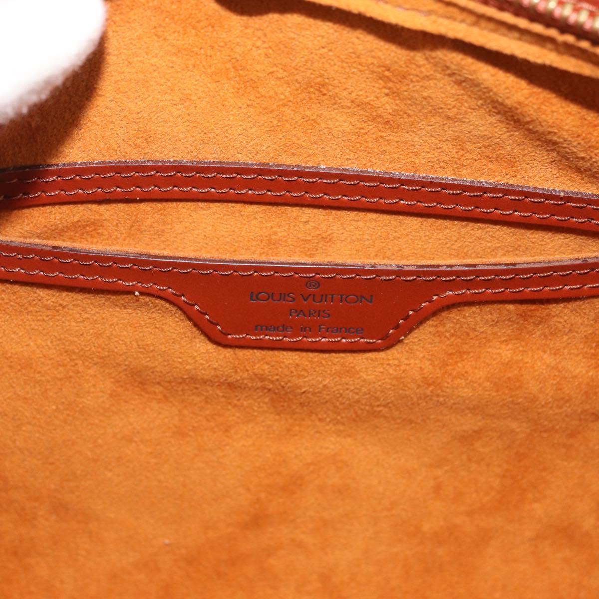 LOUIS VUITTON Epi Soufflot Hand Bag Brown M52223 LV Auth BAZ030A