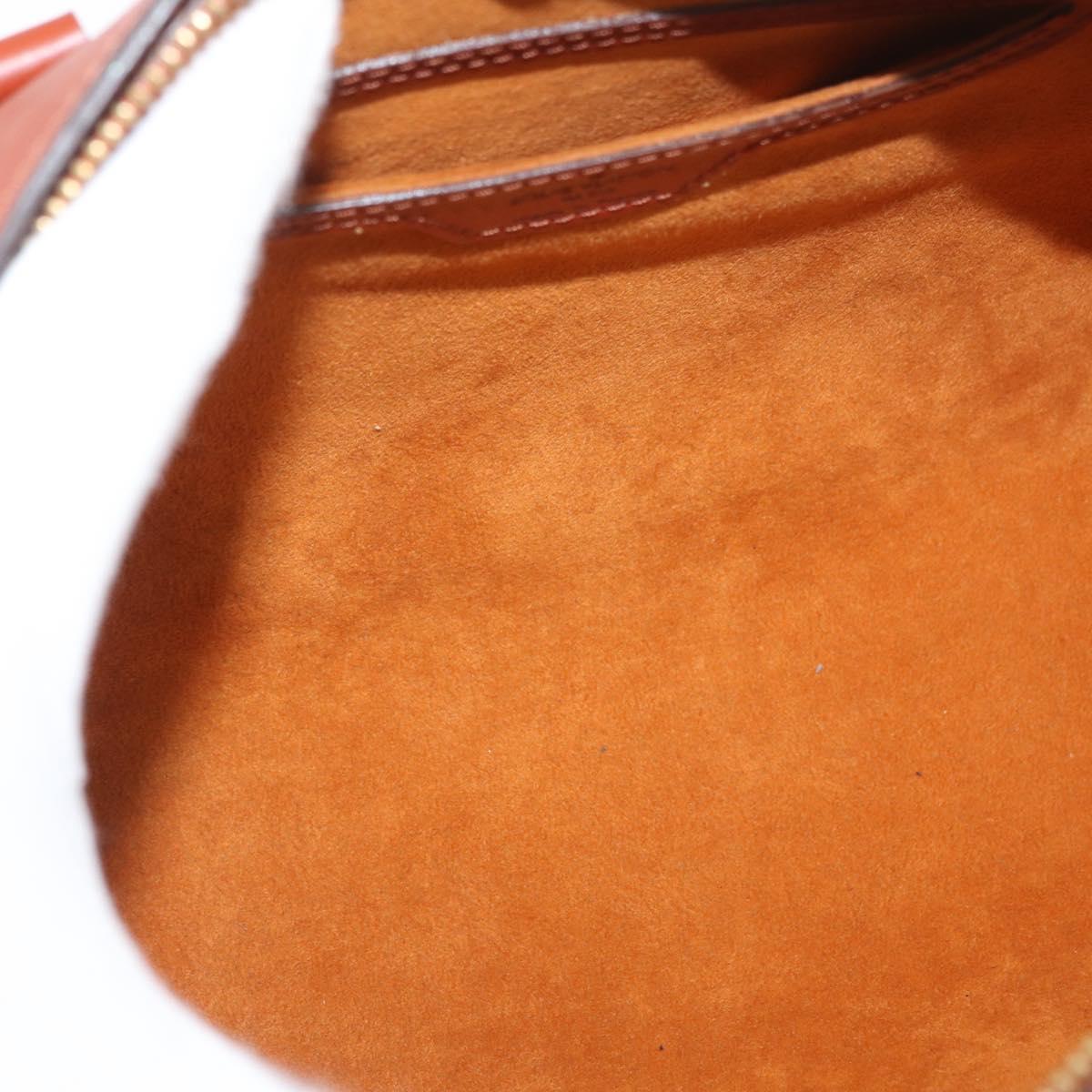 LOUIS VUITTON Epi Soufflot Hand Bag Brown M52223 LV Auth BAZ030A