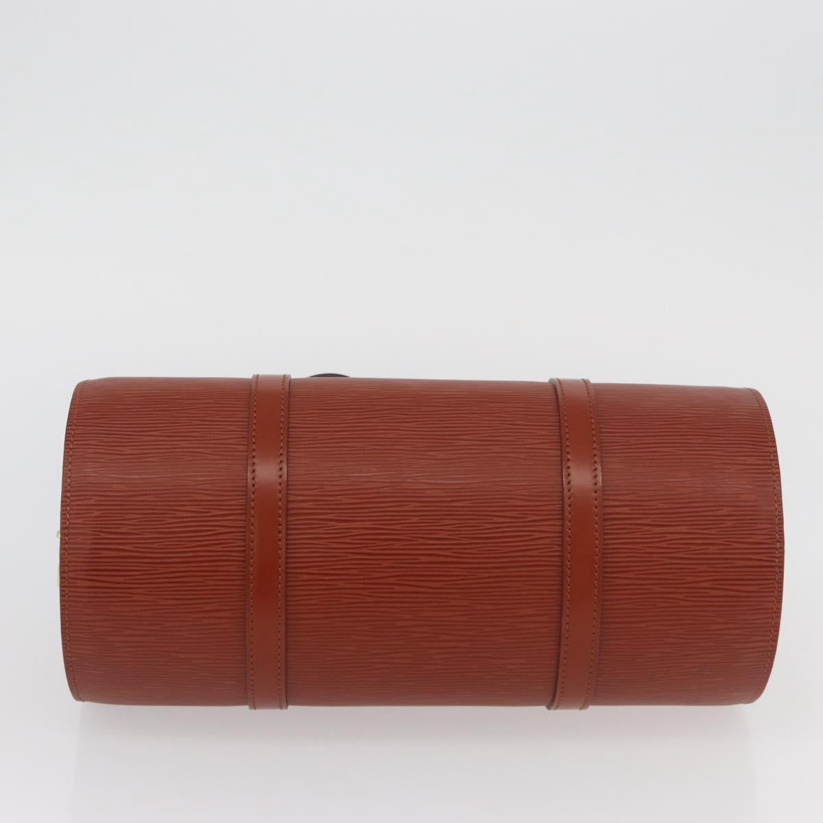 LOUIS VUITTON Epi Soufflot Hand Bag Brown M52223 LV Auth BAZ030A