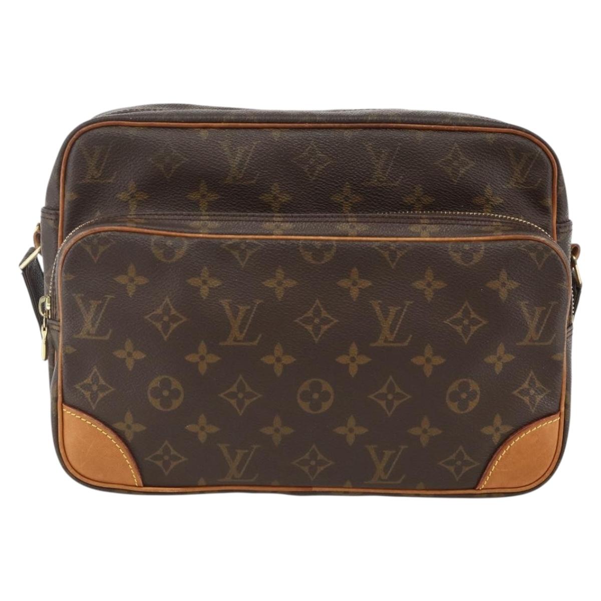LOUIS VUITTON Monogram Nile Shoulder Bag M45244 LV Auth BAZ065A