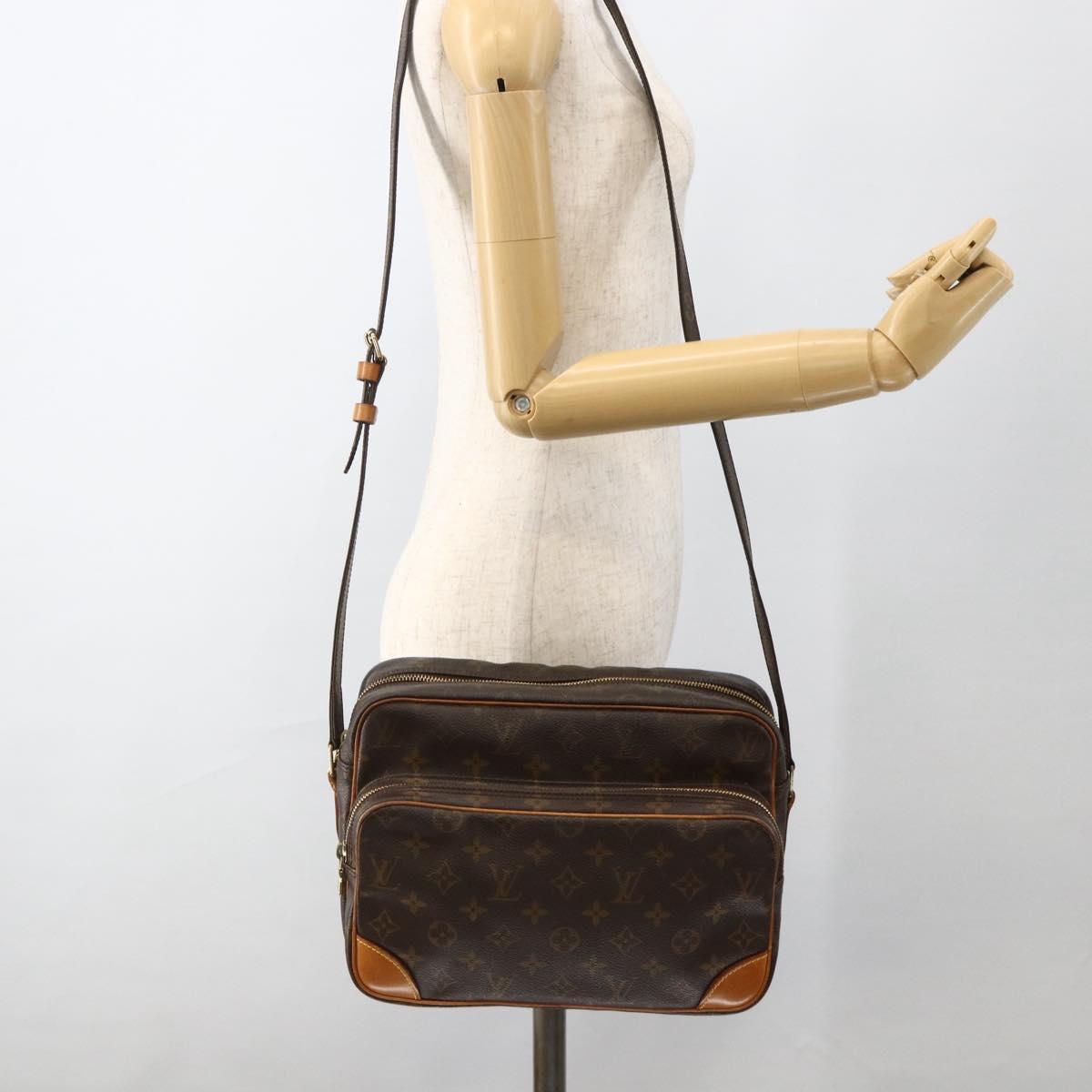 LOUIS VUITTON Monogram Nile Shoulder Bag M45244 LV Auth BAZ065A