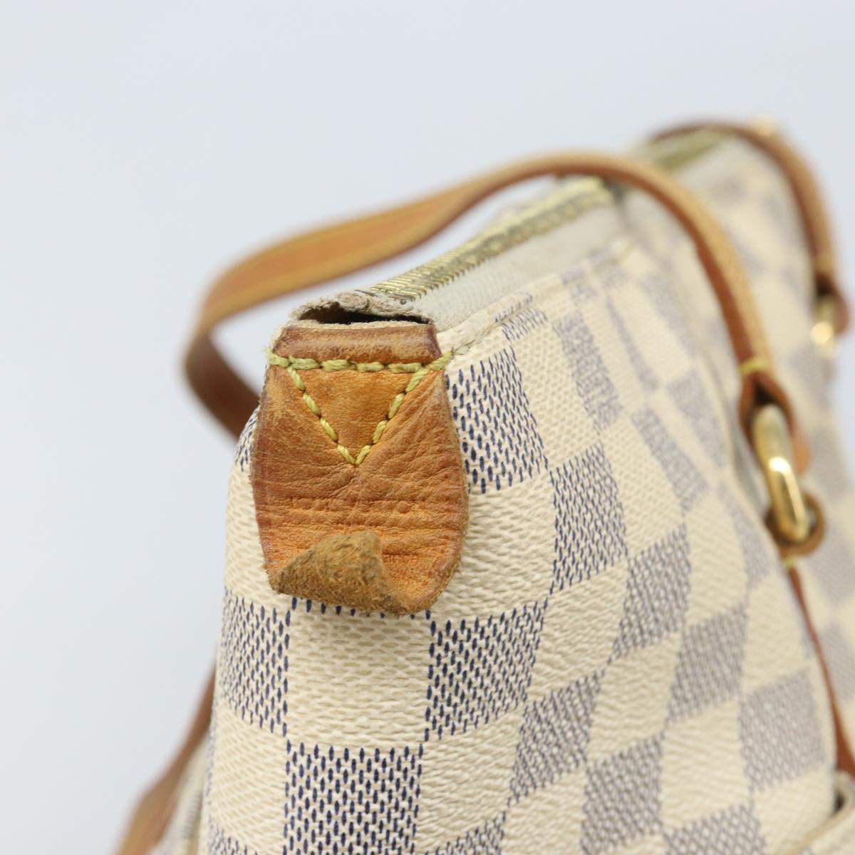 LOUIS VUITTON Damier Azur Totally MM Tote Bag N51262 LV Auth BAZ134