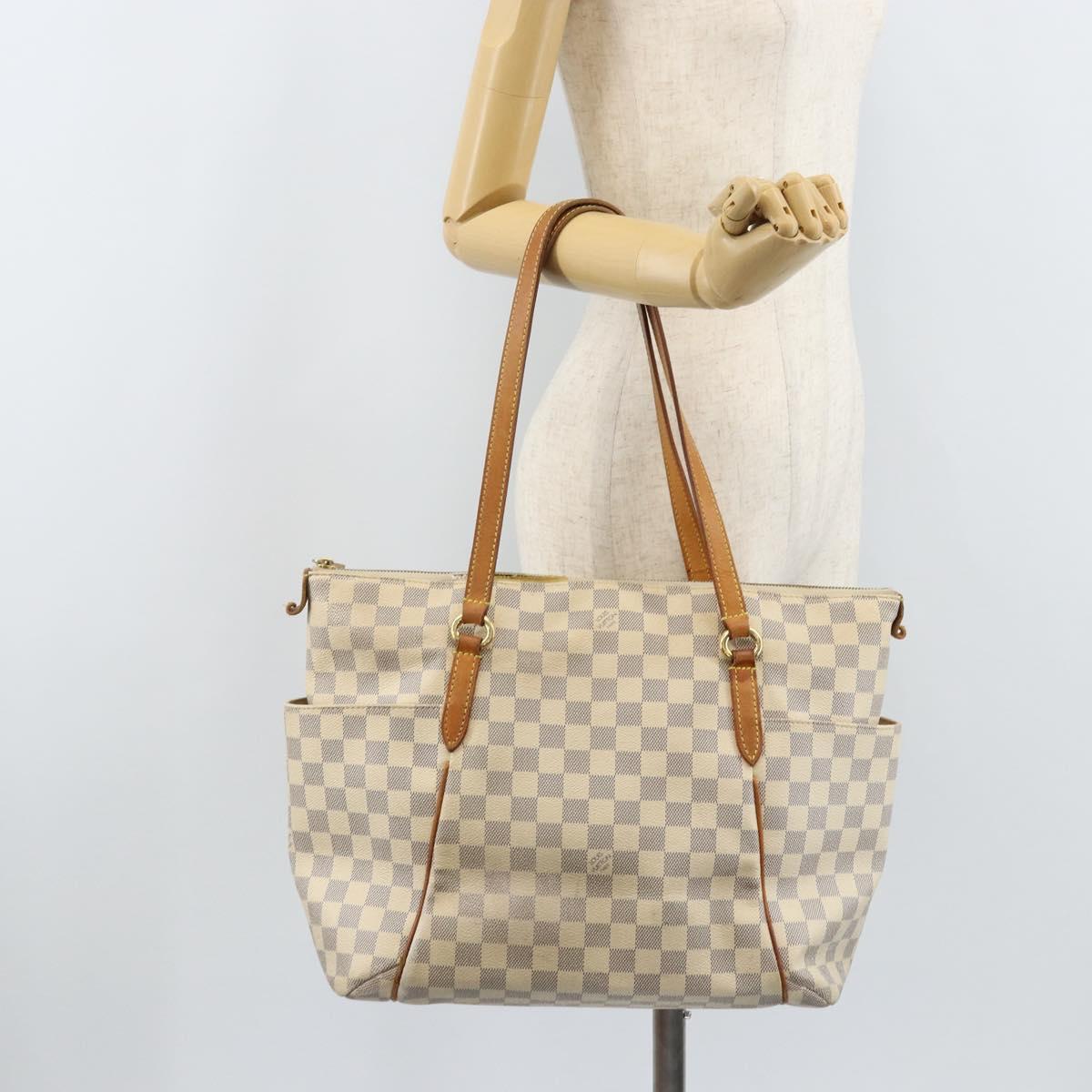 LOUIS VUITTON Damier Azur Totally MM Tote Bag N51262 LV Auth BAZ134