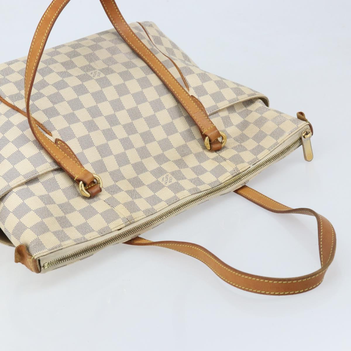 LOUIS VUITTON Damier Azur Totally MM Tote Bag N51262 LV Auth BAZ134