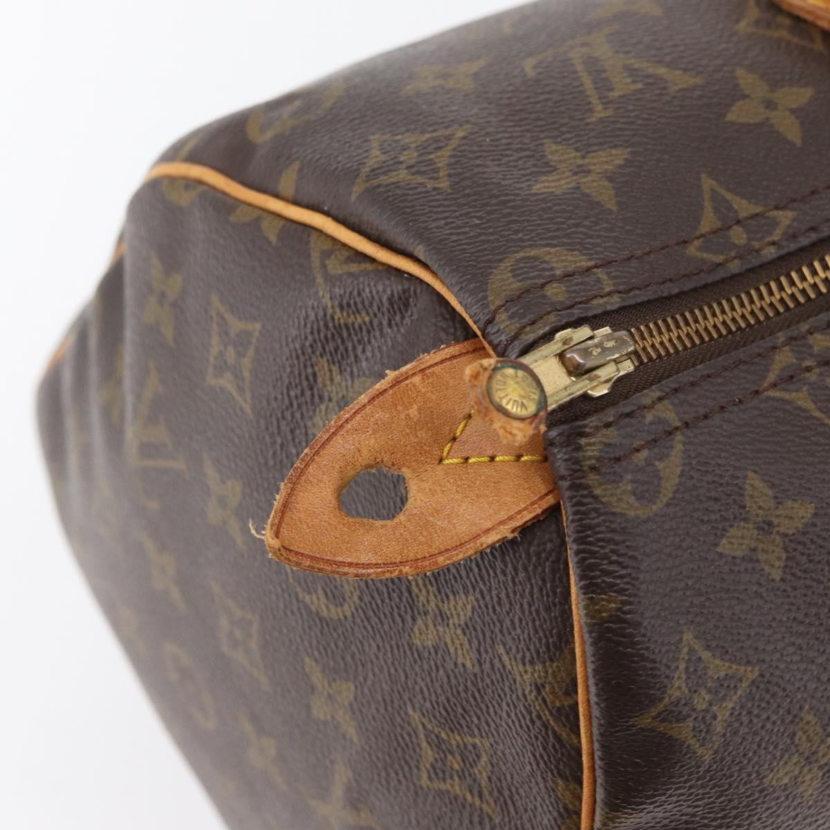 LOUIS VUITTON Monogram Speedy 35 Hand Bag M41524 LV Auth BAZ174