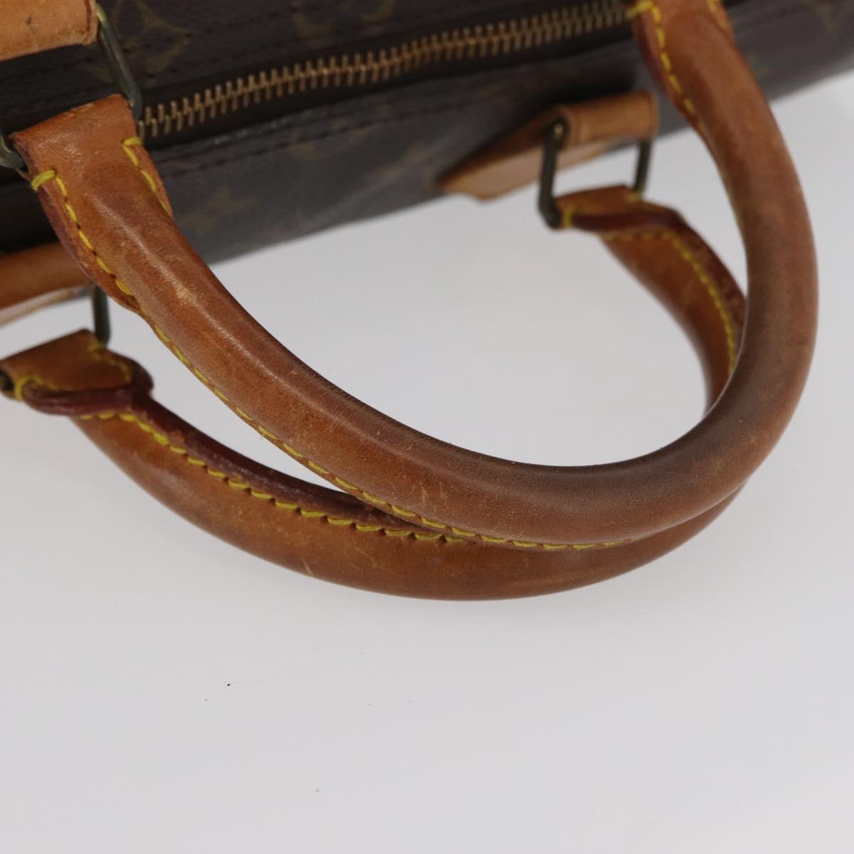 LOUIS VUITTON Monogram Speedy 35 Hand Bag M41524 LV Auth BAZ174