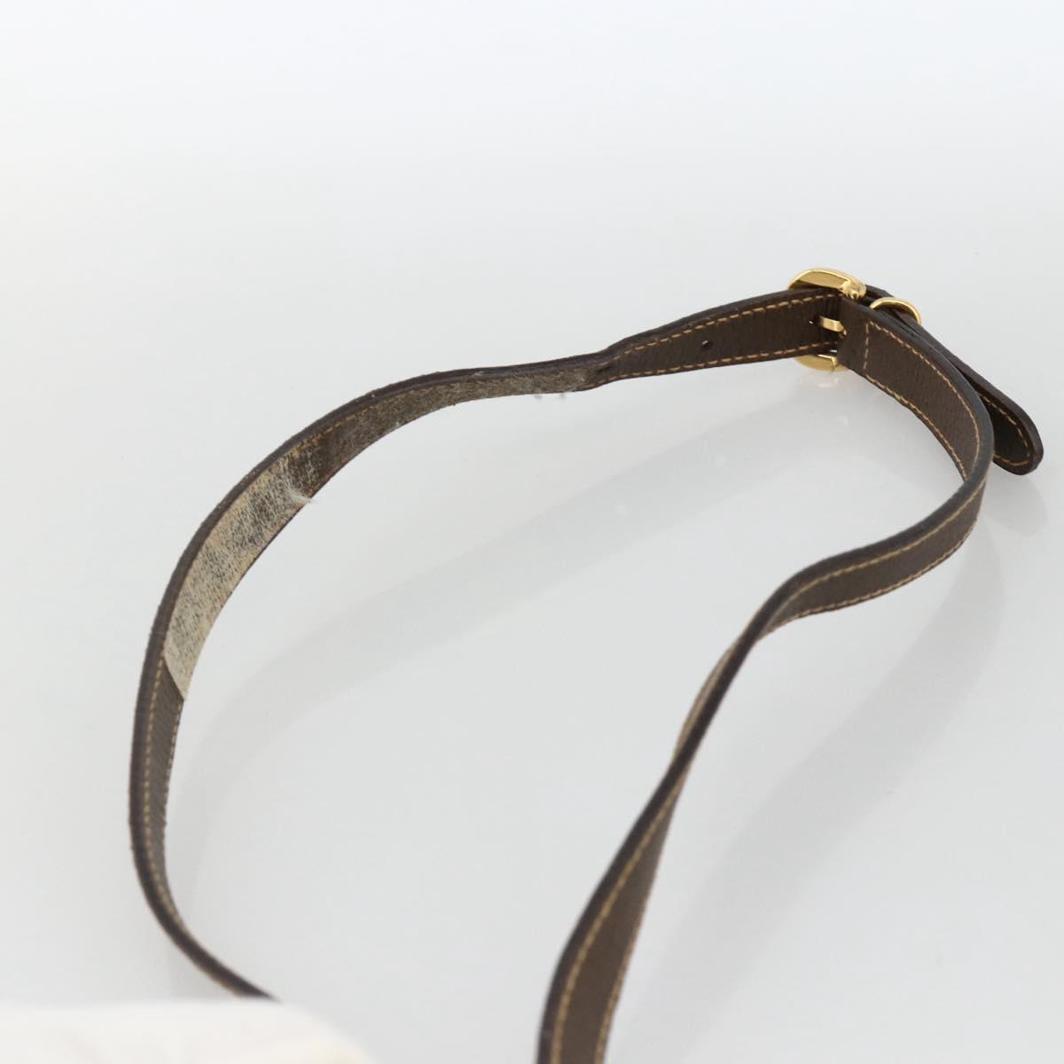 GUCCI GG Supreme Shoulder Bag PVC Beige Gold 004 58 0264 Auth BAZ182