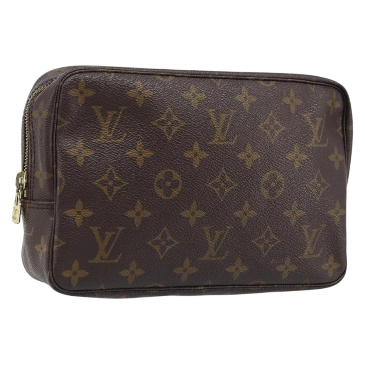 LOUIS VUITTON Monogram Trousse Toilette 23 Clutch Bag M47524 LV Auth BAZ186